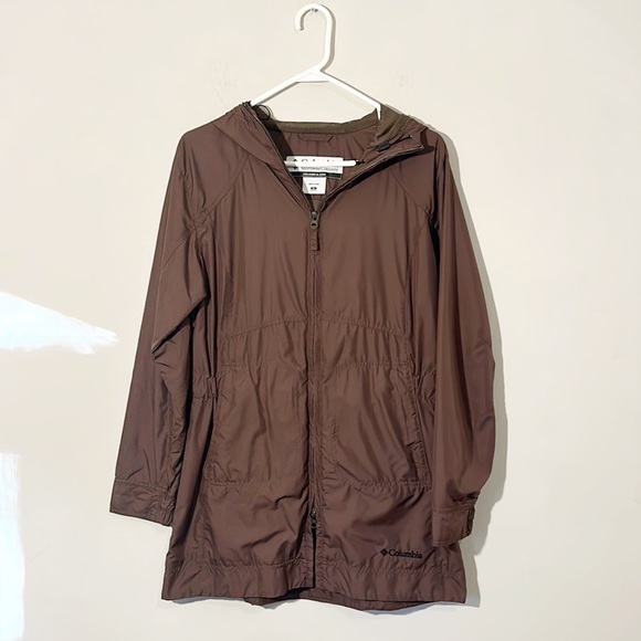 Columbia Jackets & Blazers - COLUMBIA Brown Full Zip Lightweight windbreaker jacket women size Medium